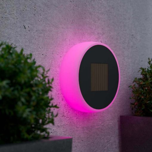 Εικόνα της 123LED Solar Wall Lamp Eclipse 20 Multicolor