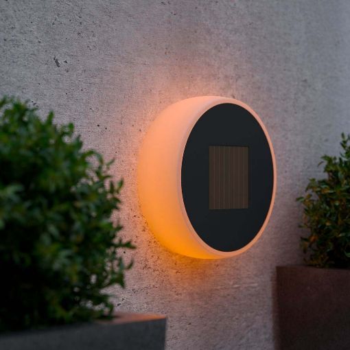 Εικόνα της 123LED Solar Wall Lamp Eclipse 20 Multicolor