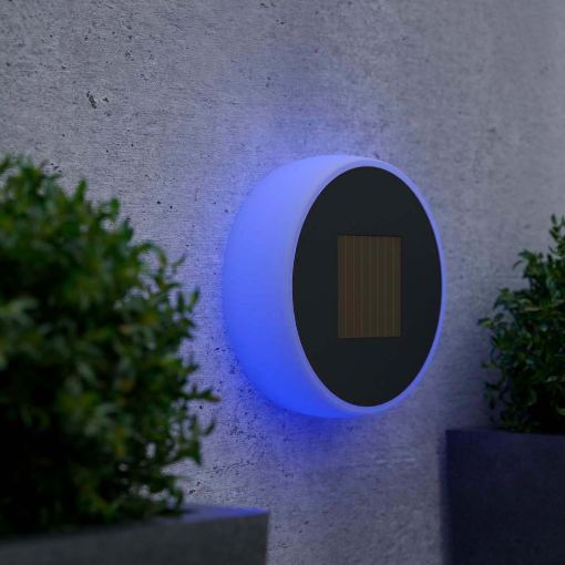 Εικόνα της 123LED Solar Wall Lamp Eclipse 20 Multicolor