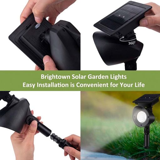 Εικόνα της 123LED Solar Ground Spot Tap Dance Black Cold White (2-Pack)