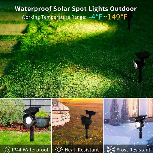Εικόνα της 123LED Solar Ground Spot Tap Dance Black Cold White (2-Pack)