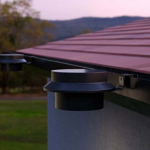 Εικόνα της 123LED Solar Gutter Llighting Luxshine Black (2-Pack)