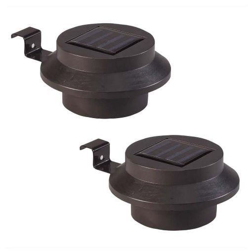 Εικόνα της 123LED Solar Gutter Llighting Luxshine Black (2-Pack)