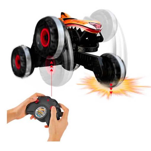 Εικόνα της Mattel Hot Wheels - Τηλεκατευθυνόμενο Αυτοκίνητο Monster Trucks Tiger Shark 1:15 HGV87
