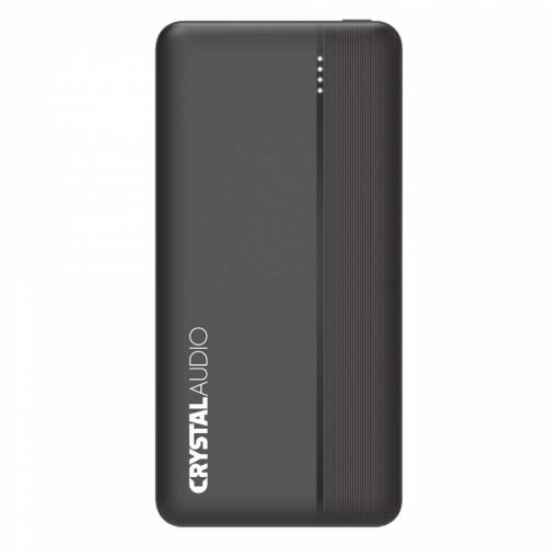 Εικόνα της Power Bank Crystal Audio 10000mAh Type-C PD 20W & USB-A QC 18W Black PBK4K