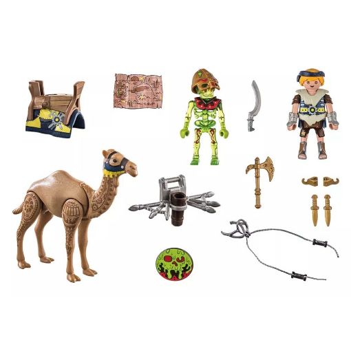 Εικόνα της Playmobil Novelmore - Sal'ahari Sands, Arwynn με Καμήλα & Σκελετός Πολεμιστής 71028