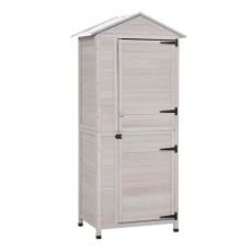 Εικόνα της Outsunny Ξύλινη Αποθήκη Κήπου 90 x 63 x 200 cm 845-360