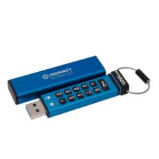 Εικόνα της Kingston IronKey Keypad 200 128GB USB 3.2 Blue IKKP200/128GB