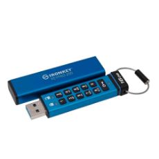 Εικόνα της Kingston IronKey Keypad 200 16GB USB 3.2 Blue IKKP200/16GB