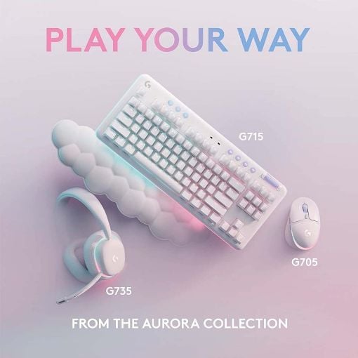 Εικόνα της Headset Logitech G735 Aurora LightSpeed Wireless Off-White 981-001083