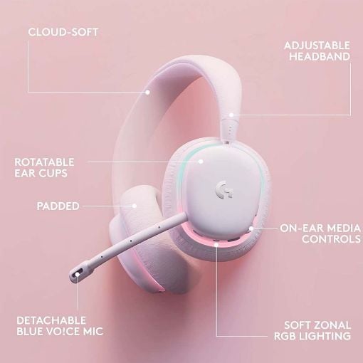 Εικόνα της Headset Logitech G735 Aurora LightSpeed Wireless Off-White 981-001083