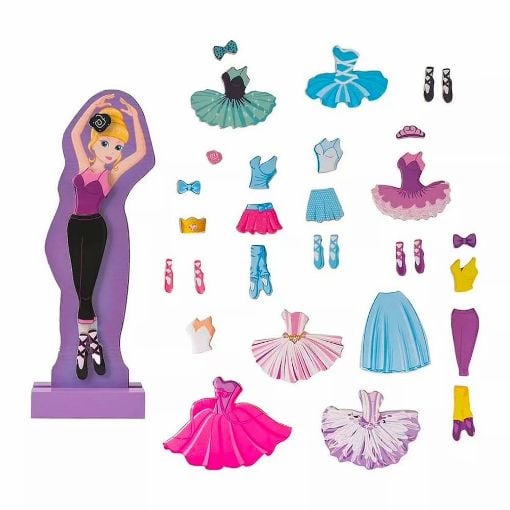 Εικόνα της AS Company - Magnet Box, Sweet Ballerina Dress-Up με Ξύλινους Μαγνήτες 1029-64052