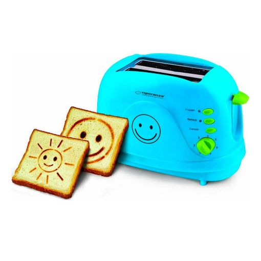 Εικόνα της Φρυγανιέρα Esperanza Smiley 750W Blue EKT003B