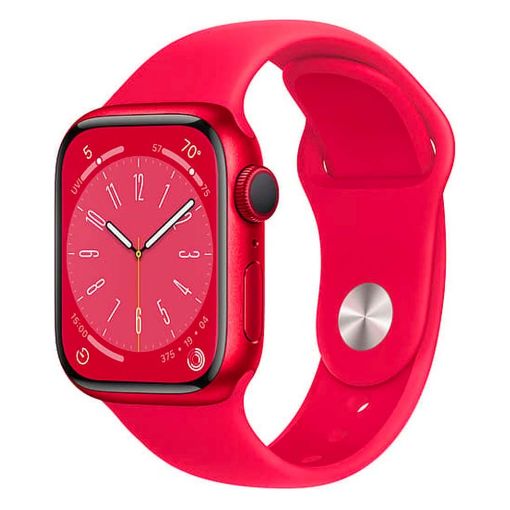 Εικόνα της Apple Watch Series 8 GPS 41mm Aluminium (Product) Red with (Product) Red Sport Band MNP73GK/A