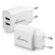Εικόνα της MediaRange Φορτιστής Τοίχου 12W White MRMA114