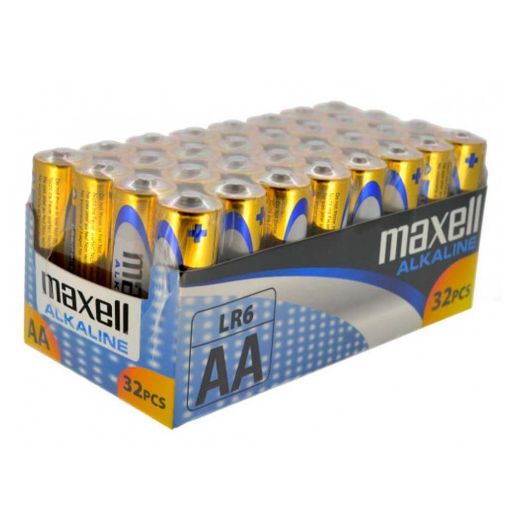 Εικόνα της Αλκαλικές Μπαταρίες Maxell AA 1.5V LR6 32 Τεμ
