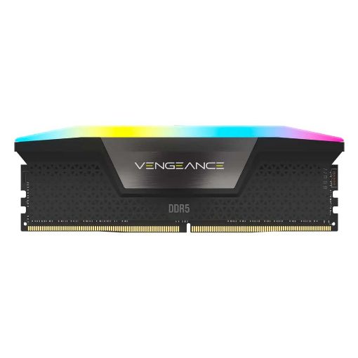 Εικόνα της Ram Corsair Vengeance RGB 32GB (2 x 16GB) DDR5-6000MHz CL40 Black CMH32GX5M2B6000C40