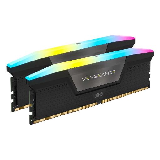 Εικόνα της Ram Corsair Vengeance RGB 32GB (2 x 16GB) DDR5-5200MHz CL40 Black CMH32GX5M2B5200C40