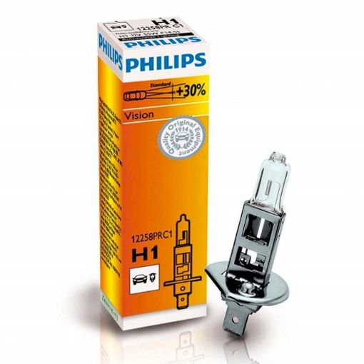 Εικόνα της Λάμπα Αυτοκινήτου & Μοτοσυκλέτας Philips H1 Vision 3200K 12V 55W 12258PRC1