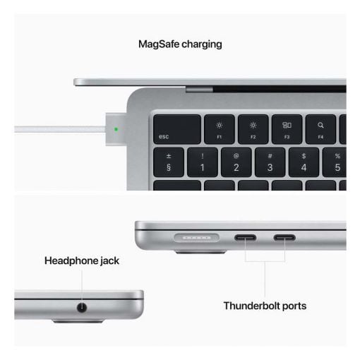 Εικόνα της Apple MacBook Air Liquid Retina 13.6" Apple M2(3.50GHz) 8GB 256GB SSD Silver MLXY3GR/A
