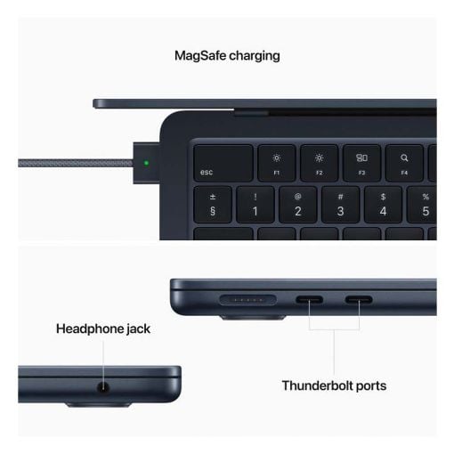 Εικόνα της Apple MacBook Air Liquid Retina 13.6" Apple M2(3.50GHz) 8GB 512GB SSD Midnight MLY43GR/A