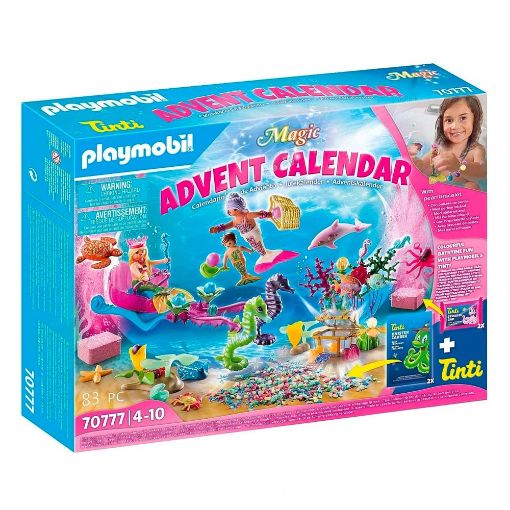 Εικόνα της Playmobil Magic - Advent Calendar, Παιχνίδι στην Μπανιέρα με Γοργόνες (Χριστουγεννιάτικο Ημερολόγιο) 70777