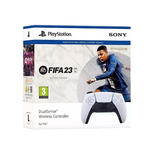 Εικόνα της Sony Playstation 5 DualSense Wireless Controller & FIFA 23 (Voucher Bundle) White