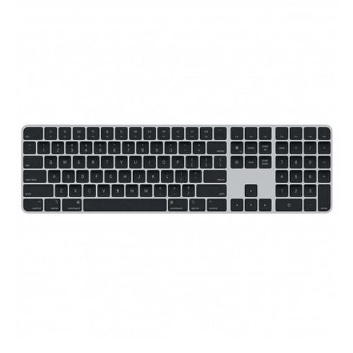 Εικόνα της Apple Magic Keyboard with NumPad & Touch ID (US) Silver (Black Keys) MMMR3Z/A