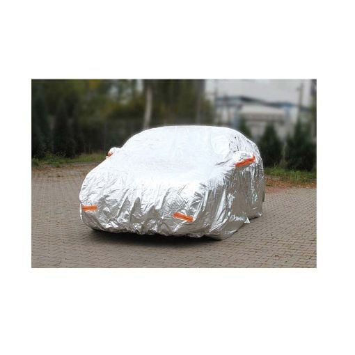 Εικόνα της Κουκούλα Aυτοκινήτου AMiO Aluminium Large με Φερμουάρ 480 x 185 x 145 cm Silver 01113