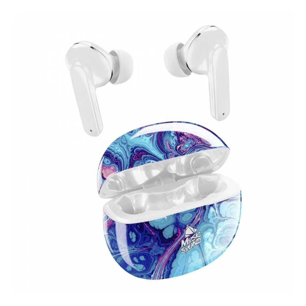 Εικόνα της Earphones Cellular Line Music Sound TWS Bluetooth Purple/White