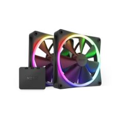 Εικόνα της Case Fan NZXT F140 RGB 140mm Twin Pack Black RF-R14DF-B1
