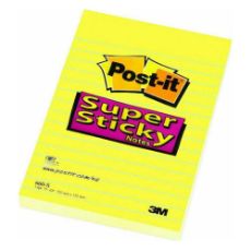 Εικόνα της Αυτοκόλλητα Χαρτάκια 3M Post-it Super Sticky 75 Φύλλα 102 x 152 mm Yellow 660-S