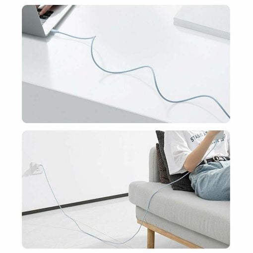 Εικόνα της Καλώδιο Baseus Jelly Liquid Silica Gel USB-C to Lightning 1.2m Black CAGD020001