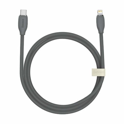 Εικόνα της Καλώδιο Baseus Jelly Liquid Silica Gel USB-C to Lightning 1.2m Black CAGD020001