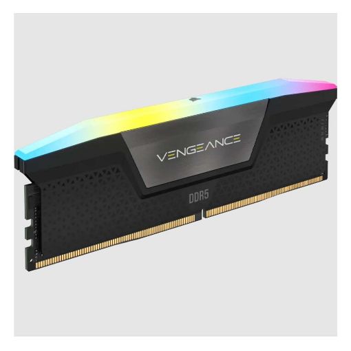 Εικόνα της Ram Corsair Vengeance RGB 64GB (2 x 32GB) DDR5-6000MHz CL40 Black CMH64GX5M2B6000C40