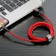 Εικόνα της Καλώδιο Baseus Cafule USB to Lightning 1m Red/Black CALKLF-B09