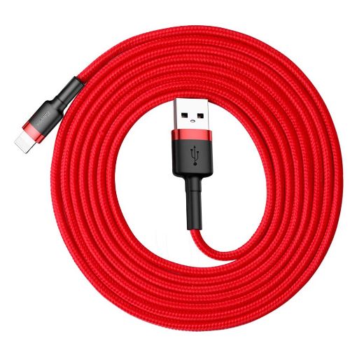 Εικόνα της Καλώδιο Baseus Cafule USB to Lightning 1m Red/Black CALKLF-B09