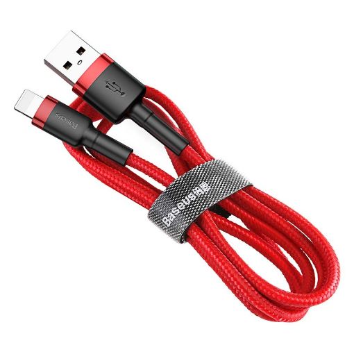 Εικόνα της Καλώδιο Baseus Cafule USB to Lightning 1m Red/Black CALKLF-B09