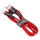 Εικόνα της Καλώδιο Baseus Cafule USB to Lightning 1m Red/Black CALKLF-B09