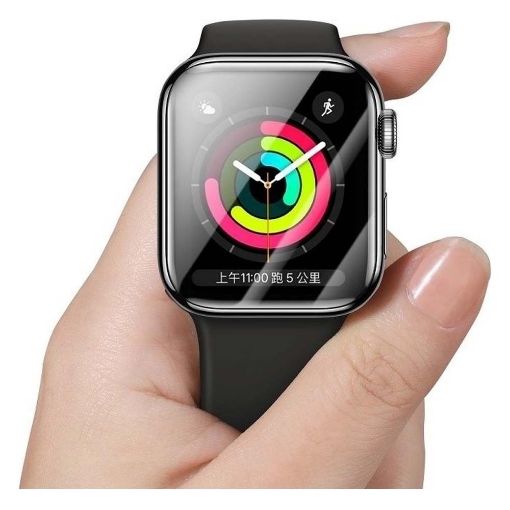 Εικόνα της Baseus Curved Soft Screen Protector Apple Watch 1/2/3 42mm Black SGAPWA4-F01