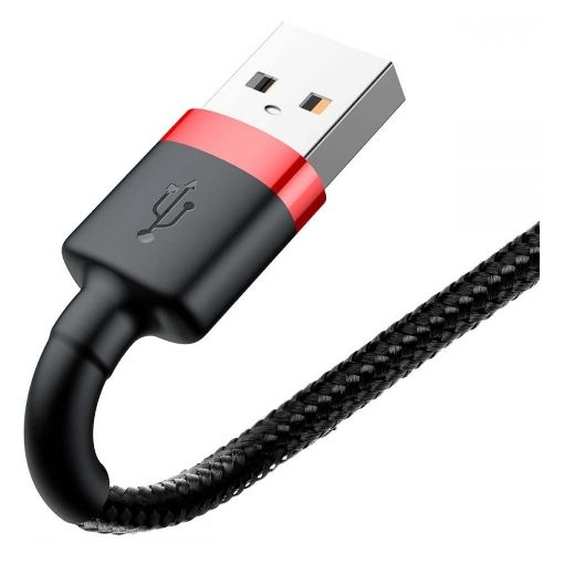 Εικόνα της Καλώδιο Baseus Cafule USB to Lightning 1m Black/Red CALKLF-B19