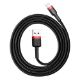 Εικόνα της Καλώδιο Baseus Cafule USB to Lightning 1m Black/Red CALKLF-B19