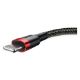 Εικόνα της Καλώδιο Baseus Cafule USB to Lightning 1m Black/Red CALKLF-B19
