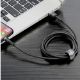 Εικόνα της Καλώδιο Baseus Cafule USB to Lightning 1m Black/Gray CALKLF-BG1