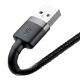Εικόνα της Καλώδιο Baseus Cafule USB to Lightning 1m Black/Gray CALKLF-BG1