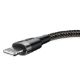 Εικόνα της Καλώδιο Baseus Cafule USB to Lightning 1m Black/Gray CALKLF-BG1