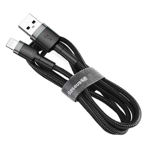 Εικόνα της Καλώδιο Baseus Cafule USB to Lightning 1m Black/Gray CALKLF-BG1