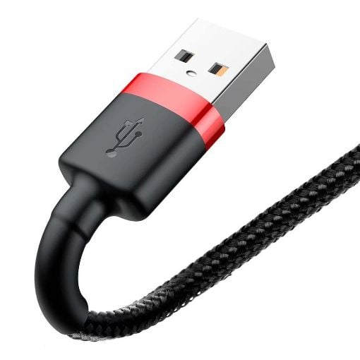 Εικόνα της Καλώδιο Baseus Cafule USB to Lightning 3m Black/Red CALKLF-R91