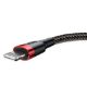Εικόνα της Καλώδιο Baseus Cafule USB to Lightning 3m Black/Red CALKLF-R91
