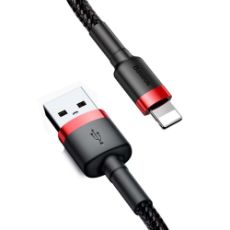 Εικόνα της Καλώδιο Baseus Cafule USB to Lightning 3m Black/Red CALKLF-R91